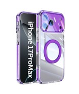 Generic Case for iPhone 15 (Color : Purple) Ring Stand Lens Clear Hard B... - $915.17 MXN