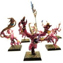 Chaos Daemons Pink Horrors of Tzeentch 10 Painted Miniatures - $115.00