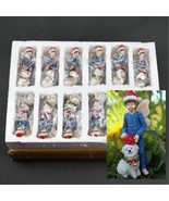 Fairy Garden Nick and Fluff Case Lot of 12 Boy Santa Hat Puppy Dog Chris... - $87.46 CAD