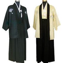 Japanese Traditional Men Samurai Bushi Mononofu Kimono Cosplay Costume - £23.14 GBP