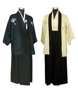 Japanese Traditional Men Samurai Bushi Mononofu Kimono Cosplay Costume - $28.99