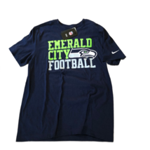 NWT New Seattle Seahawks Nike Hometown Emerald City Football Medium T-Shirt - £22.25 GBP