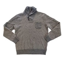 J Crew Cowl Neck Sweater Gray 100% Lambs Wool Knit  Men's Large - $33.68