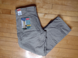 Men&#39;s 38X32 WRANGLER Fleece Lined Cargo Canvas Utility Pants 70FLWBH Tan... - $29.99