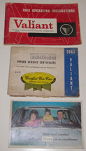 1963 Plymouth Valiant Owner&#39;s Manuals, Sears A/C Flyer - £12.57 GBP