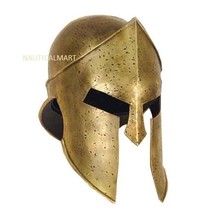 NauticalMart 300 Spartan Greek Helmet Official Replica Brass Antiqued - One Size - £135.09 GBP