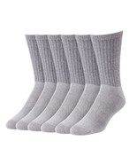 Blue Mountain PL-SCM-1046-10-GRY Men&#39;s Cushioned Crew Socks Gray Large 6... - $38.15 CAD