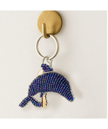 Handmade Beaded Dolphin Keyring – Ocean Inspired Bag Charm, Handmade Gif... - $205.39 MXN