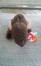 000 TY Beanie Baby Retired &quot;Roam&quot; The Buffalo With Tags 1998 - £6.32 GBP