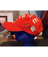 VTG Corvette Black and Red GM adjustable Hat Leather Strapback Baseball ... - €65,54 EUR