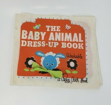 Vintage The Baby Animal Dress Up Book Washable Soft Fabric Pages Peggy Cloth - £16.68 GBP