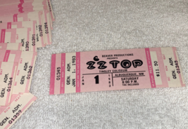 Zz Top Original Unused 1983 Concert Tickets Tingley Coliseum Billy Gibbons Usa - £7.96 GBP