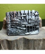 Bergamot Brass Works Belt Buckle Seattle Public Market 1981 VTG USA Sisk... - $772.69 MXN