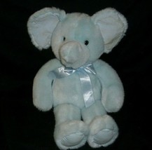 16&quot; VINTAGE RUSS BERRIE LOLLIPOP BLUE ELEPHANT RATTLE STUFFED ANIMAL PLU... - £29.50 GBP