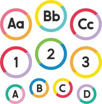 Carson 150-Piece Cutout Letters 4&quot; Colorful Blank Number Upper &amp; Lower Case - $12.82