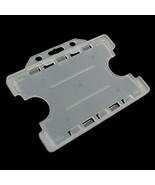 Fujiyuan 10 Pcs Plastic Business ID Card Holder Badge Double Identity Ca... - $11.16 CAD