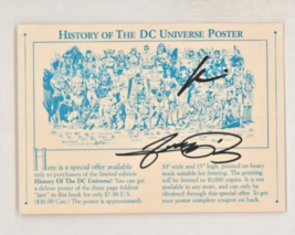 History of the DC Universe Redemption Card SIGNED George Perez &amp; Howard Chaykin - £30.92 GBP
