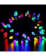 C3 Outdoor Christmas Lights, 18Ft 50 LED Commercial Grade String Lights ... - €23,33 EUR