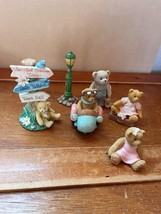 Lot of Cherished Teddies Tree w Signs Lamp Post ANGELO BEARCINO Child of Hope - £11.64 GBP