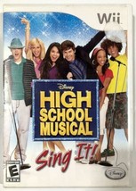 Disney&#39;s High School Musical Sing It! Nintendo Wii Video Game Fun Karaoke Action - £5.40 GBP