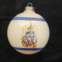 30th anniversary Walt Disney World Xmas Ball Globe ornament Magic Kingdo... - £15.57 GBP