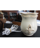 Rimports Scentsational Ivory Ceramic Fleur-de-Lis Electric Wax Warmer SC... - £18.03 GBP