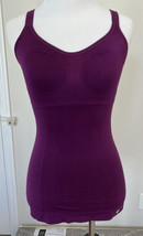 NIKE Eggplant Workout Top FITDRY XS Fitted - £11.66 GBP