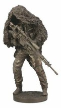 Ebros Military Marksman Marine Camouflage Sniper Statue Modern Unit Figu... - $83.99