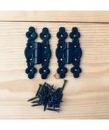 2 Hinges 3 3/4&quot; Long Decorative Butterfly Hinge Cabinet Gate Iron Hand F... - $19.17 CAD