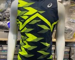 Asics Half Zip Sleeveless Top Men&#39;s Sports Tank [105/XL] AsiaFit NWT 209... - $65.01