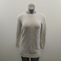 Forever 21 Crew Neck Sweater Women&#39;s Size Medium Gray Long Sleeve - $150.53 MXN