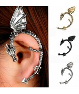 Dragon Ear Cuff Wrap Dragon&#39;s Lure Ear Wrap Black Gothic (Metal-Wear) No... - £3.84 GBP