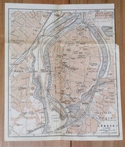 1925 Original Vintage Map Of Lubeck / Lübeck / SCHLESWIG-HOLSTEIN / Germany - £17.13 GBP