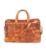 Vintage Genuine Leather Laptop Messenger Bag Briefcase – Handmade – Rust... - $1,588.99 MXN