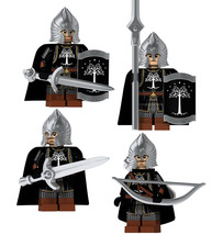 6pcs/set LOTR Gondor Light Archers Spears Swords Infantry Minifigures Toys - £10.29 GBP