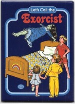 Steven Rhodes Warped Humor Let&#39;s Call The Exorcist Refrigerator Magnet U... - £3.17 GBP
