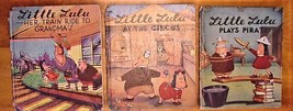 Marge&#39;s LITTLE LULU 3 Books 1946 Train Ride To Grandmas-At Circus-Plays Pirate - £199.37 GBP