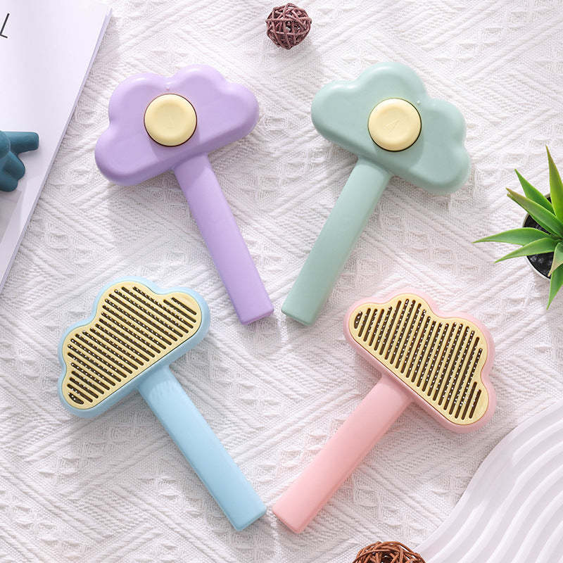 New Cloud Pet Comb Cat Comb Pet Brushing Pet Self-cleaning Needle Comb P... - $13.60