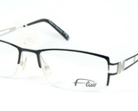 Flair Mod 850 Col 494 Schwarz/Silber/Weinrot Brille 52-18-140mm Deutschland - $96.02