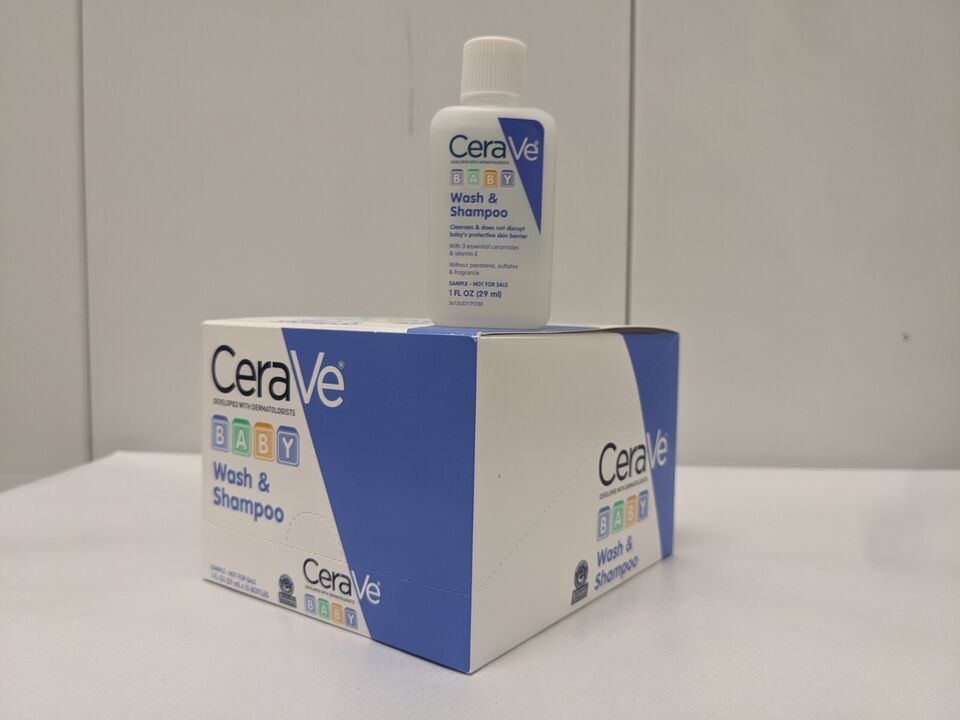 Cerave Baby Wash Shampoo/Pack Of 15/ 1 Fl Oz Each/ 15 Fl Oz Total - $8.59