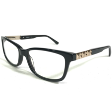 Bebe Eyeglasses Frames GORGEOUS BB5058 001 JET Brown Gold Square 52-16-135 - £26.06 GBP