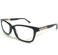 Bebe Eyeglasses Frames GORGEOUS BB5058 001 JET Brown Gold Square 52-16-135 - £25.76 GBP