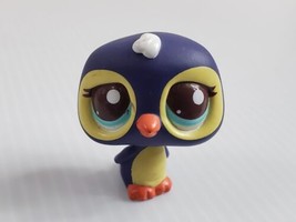 {Littlest Pet Shop} LPS #2495 Purple Navy PENGUIN Arctic Bird Momma (2006) GUC - $3.00