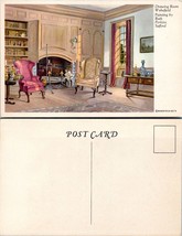 Drawing Room Wakefield Ruth Perkins Safford Painting Fireplace Vintage Postcard - £7.51 GBP