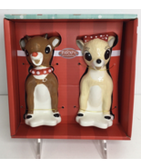 Salt And Pepper Shakers Rudolph And Clarice Ceramic NEW - $28.98 CAD