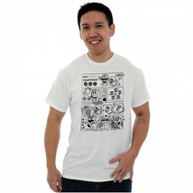 Pac-Man Game Pac-Man And Ghosts Comic Game On T-Shirt White - £12.82 GBP