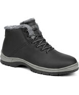 CARENURSE Mens Winter Snow Boots Water Resistant  Work A 12.5/ 47 - $49.49
