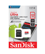 SanDisk 400GB Ultra microSDXC Class 10 / UHS-1 / A1 Flash Memory Card wi... - £27.49 GBP