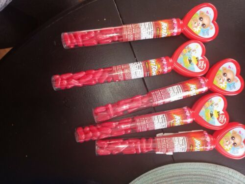 5 Pc Hot Tamalies Tube Candy Heart Classroom  For Valentines. See Below - $14.73