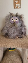 Jellycat London Retired Orlando Owl Fuzzy Sleepy Brown Gray 10&quot; Plush Stuffed - £19.97 GBP